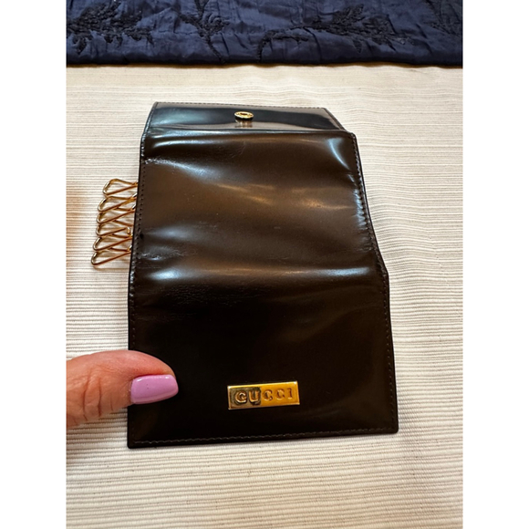Gucci Dark Brown Leather Key Holder - Picture 6 of 6